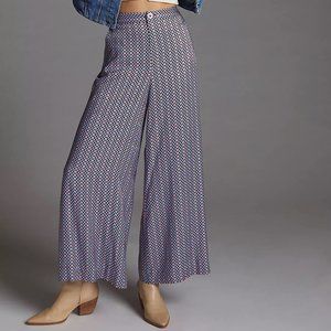 Maeve Geometric Wide-Leg Pants